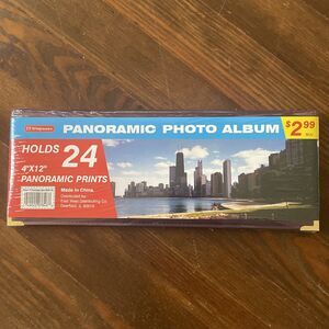 NEW Panoramic Photo Album Holds 24 4x12" Prints - Walgreens Sealed